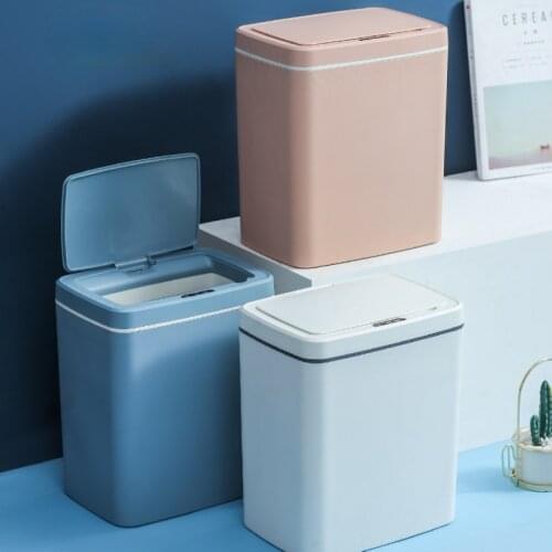 Household Electric Ashbin Smart Trash Can, Automatic Sensing Trash Can, Smart Trash Can, Used for Kitchen and Bathroom Garbage