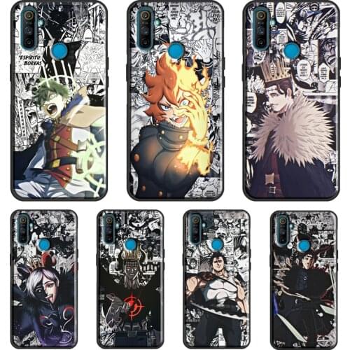 Black Clover Anime For OPPO Realme 8 6 7 Pro Q3 7i C3 C11 C15 C21 GT Case For OnePlus 9R 7T 8T 8 9 Pro Coque