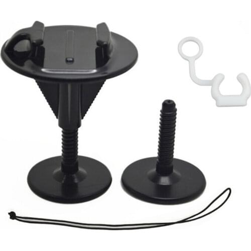 Black Surfboard Fixed Bracket Surfing Kit Bodyboard Mount + Locking Plug for GoPro Hero 9/8/7/6/5