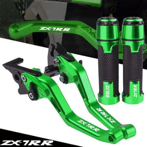 For KAWASAKI ZX-7RR ZX7RR ZX7 RR 1989-2003 1990 Motorcycle Accessories Extendable CNC Brake Clutch Levers Handlebar Hand Grips