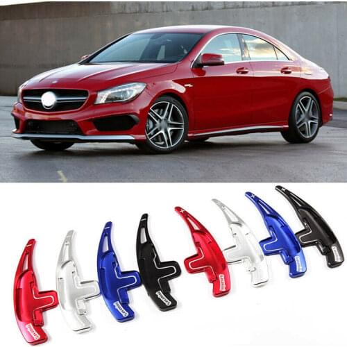 Savanini Alloy Add-On Steering Wheel DSG Paddle Shifters Extension For Mercedes Benz CLA45 AMG 2013-2014