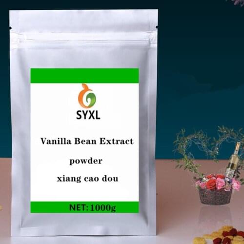 100g-1000g Factory Supply With The High Purity Pure Vanilla Bean Planifolia Extract Vanilla Bean Extract powder xiang cao dou