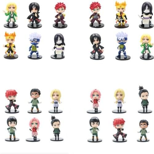 Naruto Anime Figures Naruto Figure, Naruto Kakashi, Gaara Sasuke Itachi Jiraiya Doll Ornament Action Figures Toys For Children