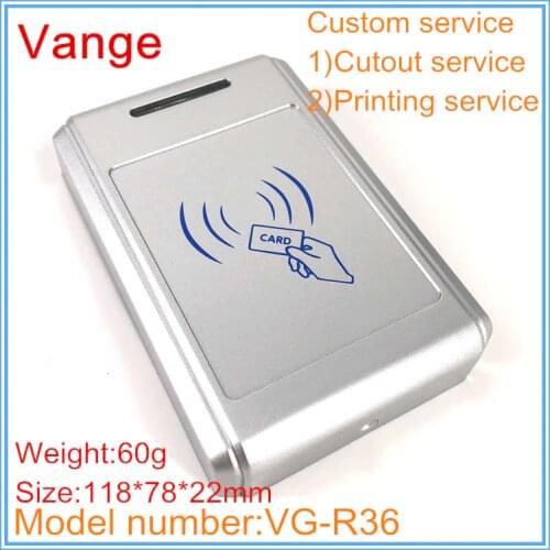 1pcs/lot swipe card access control project box 118*78*22mm ABS plastic instrument housing diy for electronic apparatus chassis