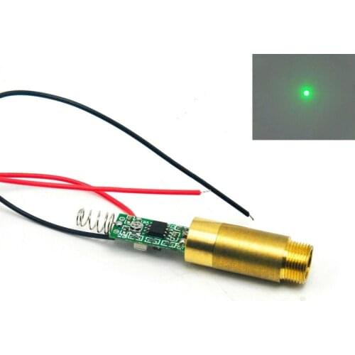 532nm 20mW Green Focus Dot Laser Diode Module 3.7V-5V Driver Cable