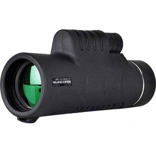 10x40 Monocular Telescope Black HD Waterproof Outdoor Camping Hunting Bird-watching Monocular with Tripod and Phone Adapter
