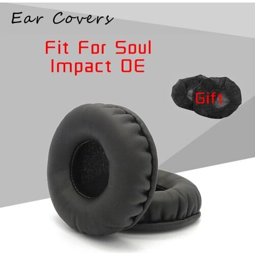 Ear Pads For Soul Impact OE Headphone Earpads Replacement Headset Ear Pad PU Leather Sponge Foam