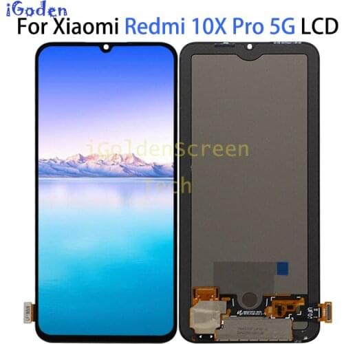 6.57" Original Amoled For Xiaomi Redmi 10X 5G LCD Screen Display+Touch Screen Digitizer For Xiaomi Redmi 10X Pro 5G LCD