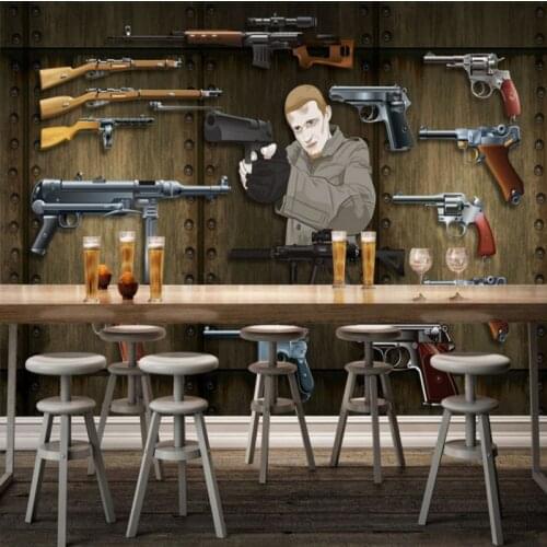 Custom photo wallpaper European retro 3D solid wood TV background wall stereo living room wallpaper custom mural