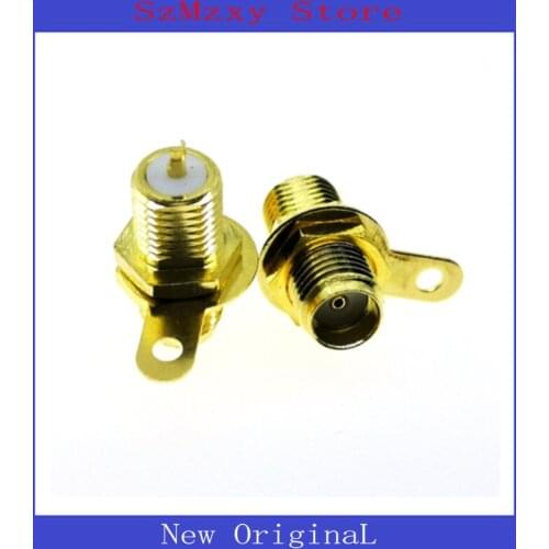 1PCS SMA-KY RF Connector SMA Female Socket Jack Panel Mount with Nut Bulkhead Handle Straight Solder RF Connector