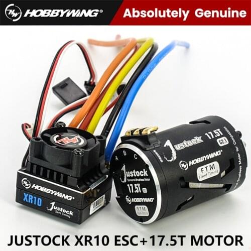 Hobbywing Xerun XR10 Justock 60A Sensored Brushless ESC Speed Controller for 1/10 1/12Touring Car/Buggy