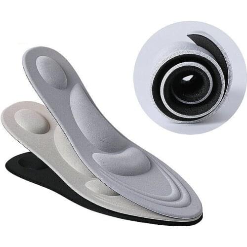 Flat Foot Arch Support Sports Orthopedic Insoles For Shoes Man Woman Shoe Pad Sole Insers Cuhion Memory Foam Insole Massage 4D