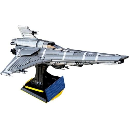 MOC Interstellar Space Warship Fighter Destroyer Building Block Mk UCS Colonial Python Transport Brick Model Childrens Toy Gift