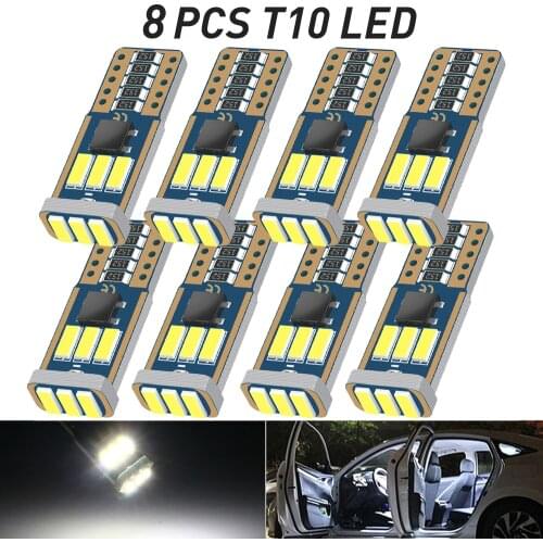 T10 W5W Car Parking Light Error Free Led Bulb 2825 Clearance Interior Lamp For BMW E60 E90 5 series i3 i8 M X1 X2 X3 X4 X5