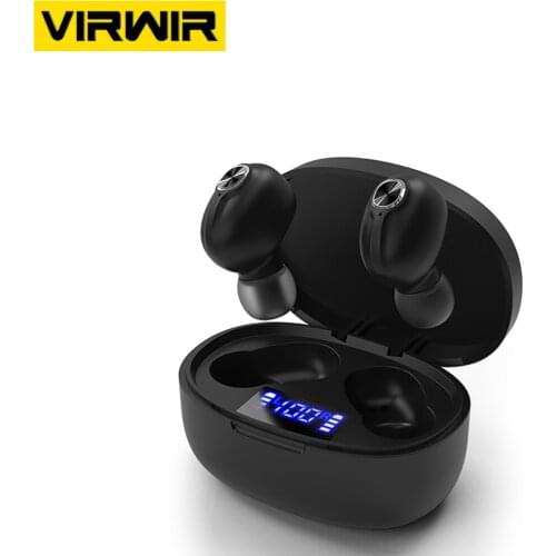 TWS Bluetooth 5.0 Earphones Wireless Earbuds LED Display Headsets Dual Earbuds Bass Sound for Huawei Xiaomi Iphone Samsung Phone