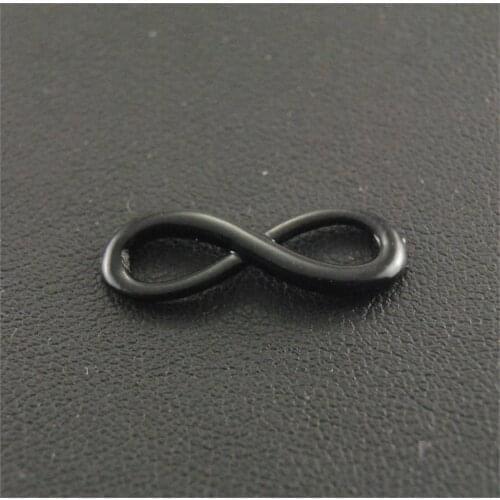 10pcs Alloy Black Infinity Charms Connector "8" Charm Bracelet Necklace Jewelry Making Handmade DIY A187