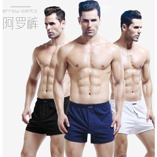 2pcs Lot Mens Soft Stretch Knit Boxer Comfortable Breathable Cotton Shorts Mens Underwear Boxers Men Long Panties