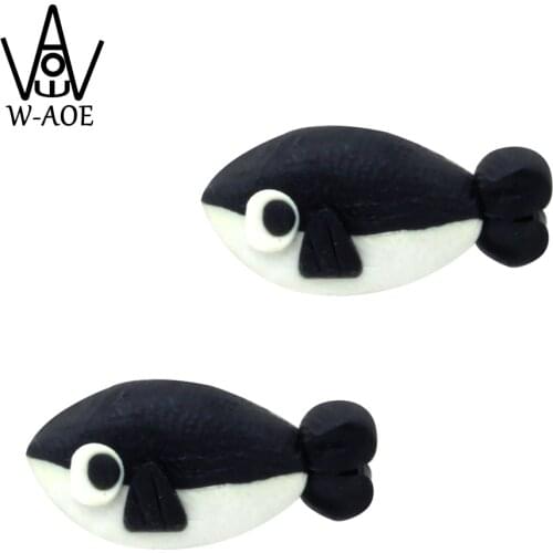 TTPAIAI 30 Brand DIY Handmade Polymer Clay Fish Earrings For Women Kids Girls Fashion Animal Stud Earrings Jewelry Best Gift