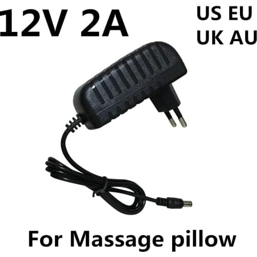 AC 100-240V to DC 12V 2A 2000MA power adapter charger power supply 12 V Volt for Massager pillow shiatsu relaxation pillow