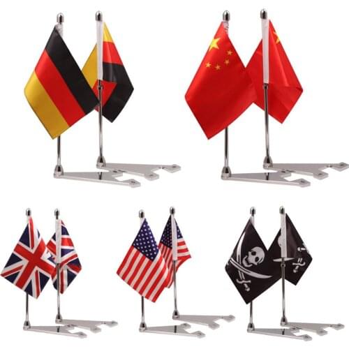 Motorcycle Flag Pole Saddlebag Luggage Rack Mount Kit Fit For Harley Touring Road King Electra Glide CVO Ultra Classic 2014-Up