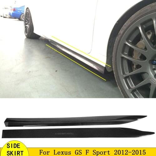 Carbon Fiber Car Door Side Sill Aprons Side Skirts for Lexus GS Standard F Sport Sedan GS350 Body Kit Spoiler 2012-2015