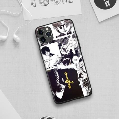 Kulolo Lushilufelu Hunter X Hunter anime Soft TPU Glass Phone Case for IPhone SE 6s 7 8 Plus X Xr Xs 11 12 Mini Pro Max Samsung