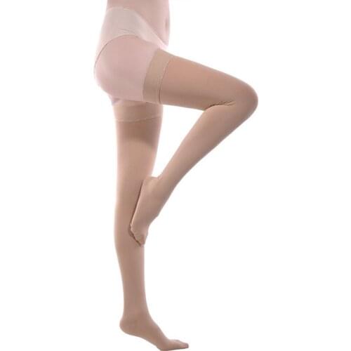 Newly Varicose Veins Stockings Thigh High 25-30 mmHg Medical Compression Closed Toe