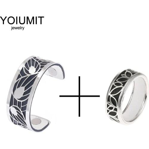 Cremo Hollow Two-tone Color Leather Rings for Female Fashion 2019 New Jewelry