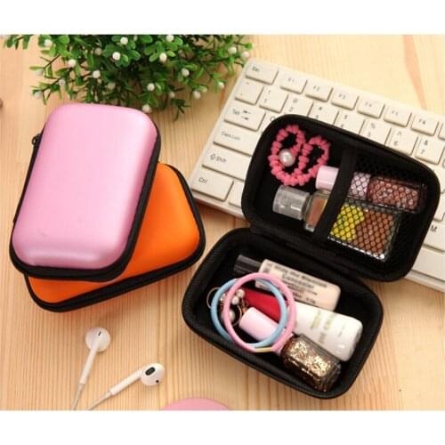 For Earphones EVA Headphone Case Container Cable Earbuds Storage Bag Holder New