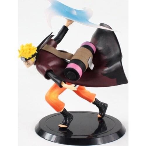 16cm Naruto Shippuden Anime Rasengan Uzumaki Naruto with Scroll PVC Action Figure Cartoon Model Toy Doll Kids Gift Brinquedos