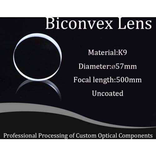 K9 Optical glued Lens Cemented lenes Focal Length 500mm Diameter 57mm, Achromatic lens High Quality