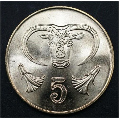 Cyprus 5 Cents Coin Europe New Original Coins Unc Commemorative Edition 100% Real Rare Eu Random Year