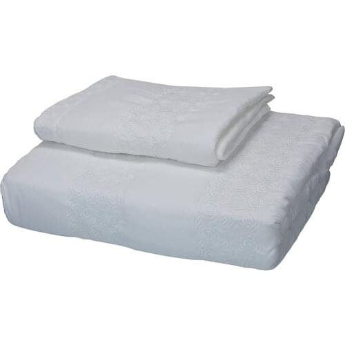TAÇ Pes Bedspread Set Sarah Powder Double-Bed Cover 260x250 cm and 2 Pillowcase 50x70 cm