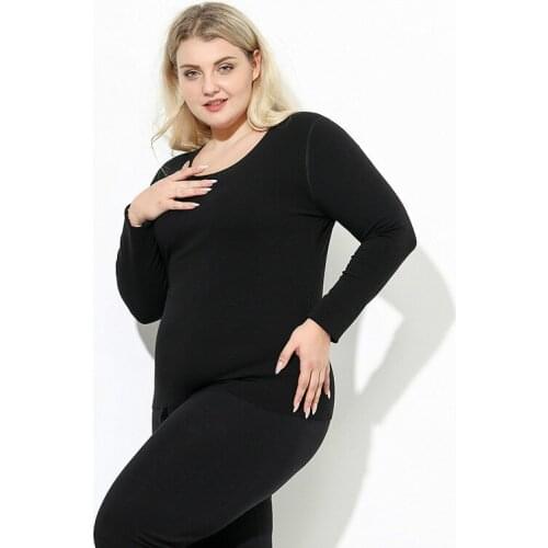 Casual Black Tshirt Homme Undershirt Women Autumn Warm Thermal T-shirts Girls Long Sleeve Tops Big Size Tee Shirt Femme 5xl 4xl