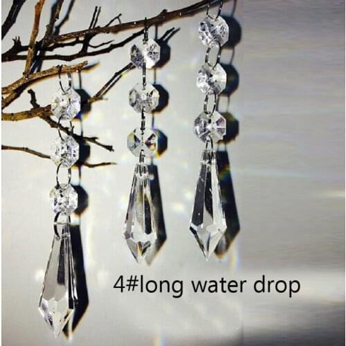 Crystal Clear Acrylic Bead for Garland Chandelier Hanging Gift Craft Birthday Wedding Party baby shower table favor Decor DIY