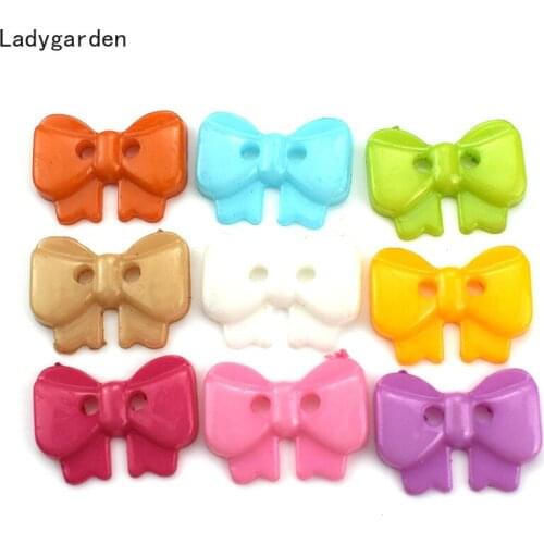 100PCS Mixed Butterflyr Resin Buttons for Clothes Crafts Sewing Scrapbooking DIY Accessories Sewing Tools Decorative Button