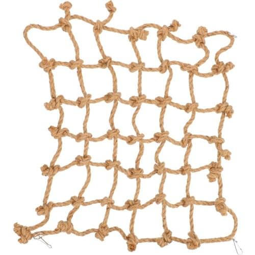 Hamster Climbing Net Bird Stand Net Hammock with Hook Bird Chewing Biting