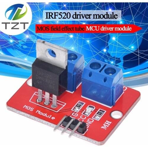 Smart Electronics 0-24V Top Mosfet Button IRF520 MOS Driver Module For Arduino MCU ARM Raspberry pi