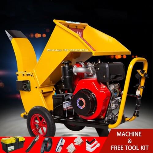 Factory Price Orchard Branch Crusher Garden Agricultural Machinery Mobile Crusher Diesel Branch Shredder Gasoline Wood Shredder