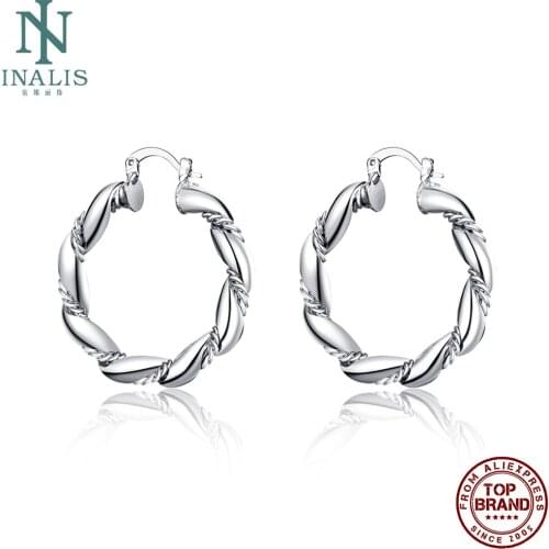INALIS Earrings For Women Fashion Design Studs Silvering Earrings Romantic Anniversary Fine Jewelry Gift Trend 2020 Hot Sale