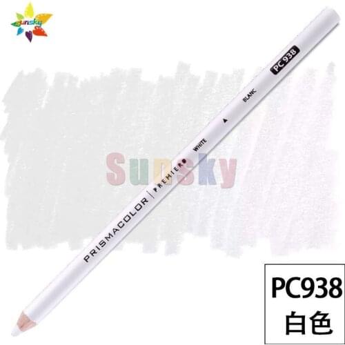 Discount PC935 PC938 white black color drawing pencil oily soft big core pencil Artist Sanford Prismacolor Colored pencil