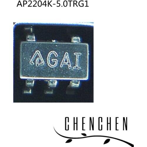 10pcs/lot AP2204K-5.0TRG1 AP2204K REG LINEAR 5V 150MA SOT23-5 100% New Original