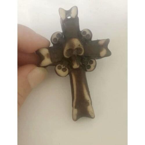 12 PCS New Vintage Skull Color Mens Skull Biker Rock Roll Gothic Punk Jewelry Keychain