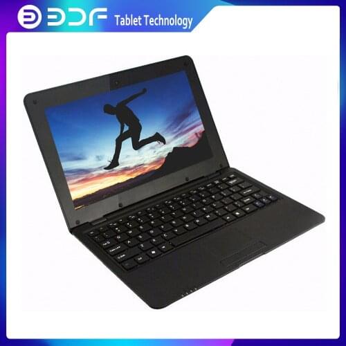 2021 BDF New 10.1 Inch Notebook Laptop 10 Inch Quad Core Android 6.0 7029 1.5 GHZ Wifi Bluetooth Mini