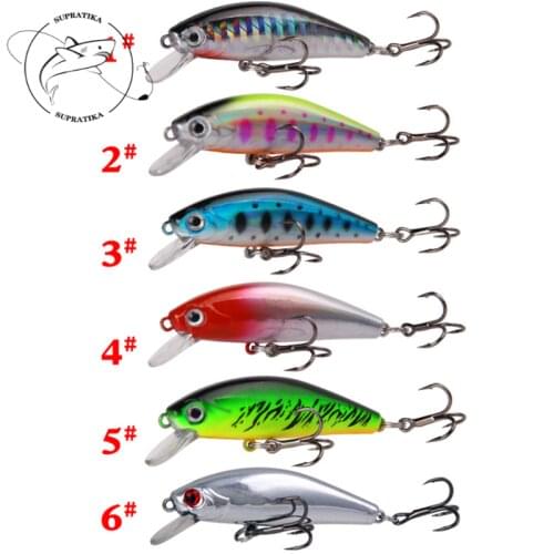 6pcs/set 5.5CM/6.7G Artificial Minnow Trembling Sinking Plastic Hard Bait With Sharp Treble Hook Bionic Bait Sea Fishing Lures