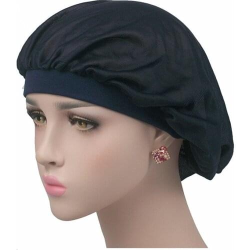 Sleep satin cap with elastic band suitable for youth children and adults with small head circumference