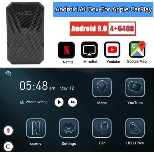 Car Media Youtube Netflix TV Box Smart CarPlay Box For AUDI A3 A4 A5 A6 A7 A8 Q2 Q3 Q5 Q7 Q8 RS TT e-tron 2018 2019 2020 2021