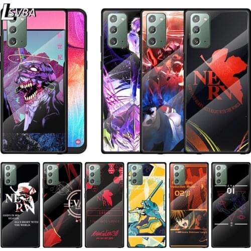 Hot Anime EVA For Samsung A70 A50 A40 A30 Note 20 10 9 8 Ultra Lite Plus Tempered Glass Phone Case