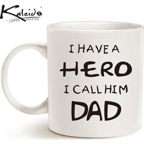 350ml English Lettering Dad Ceramic Mug For Thanksgiving Fathers Day Coffee Cup Water Cup Ceramic Coffee Mug Gifts Coffee Cup