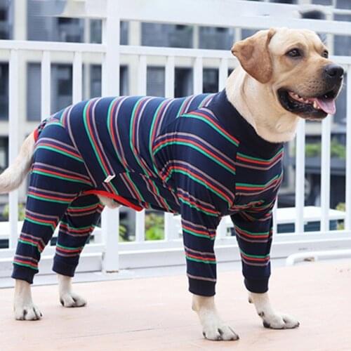 Dog Jumpsuit 4-legged Pajamas Tight Dog Clothes Coat Nursing Anxiety Calming Shirt For Pet Medium Big Dog